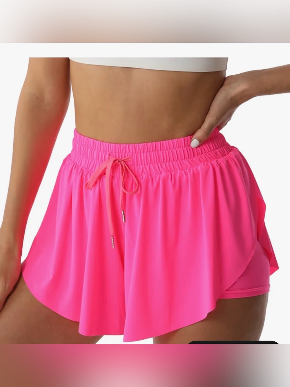 Flowy Athletic Shorts for Women Butterfly Shorts - size medium - new